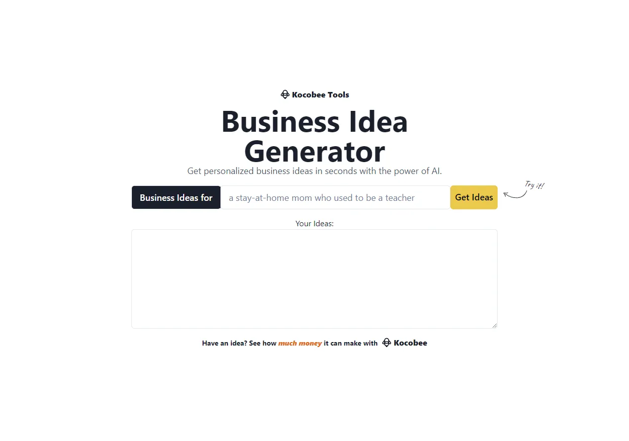 Business Idea Generator تصویر