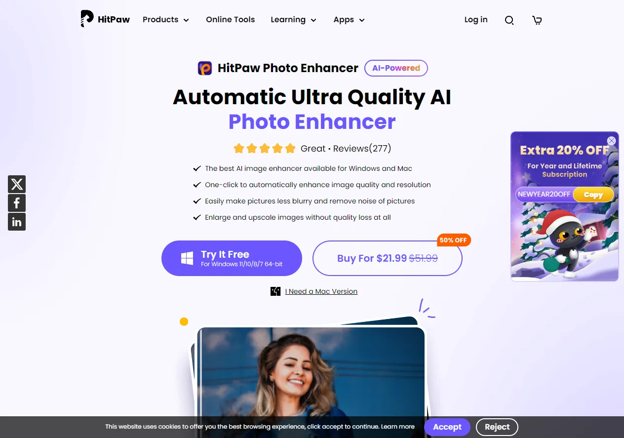 HitPaw Photo Enhancer تصویر