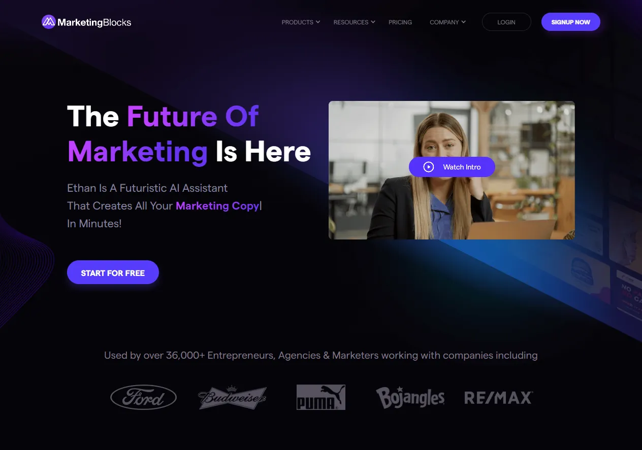 MarketingBlocks AI تصویر