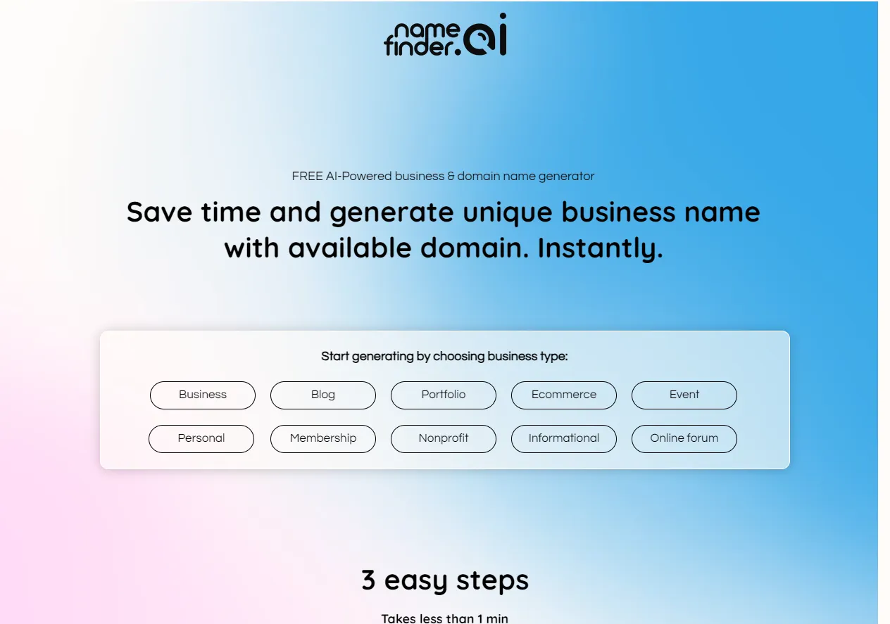 namefinder.ai تصویر